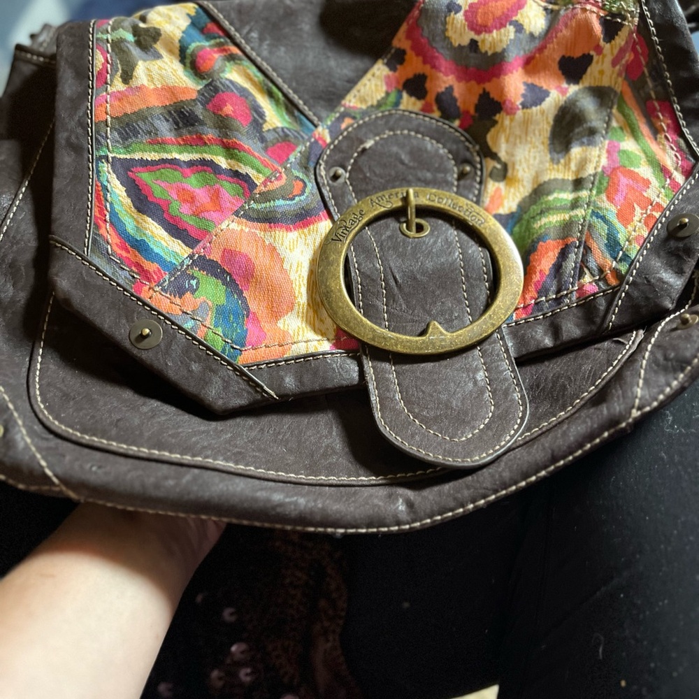 Nine West Brown Bag with Colorful Pattern